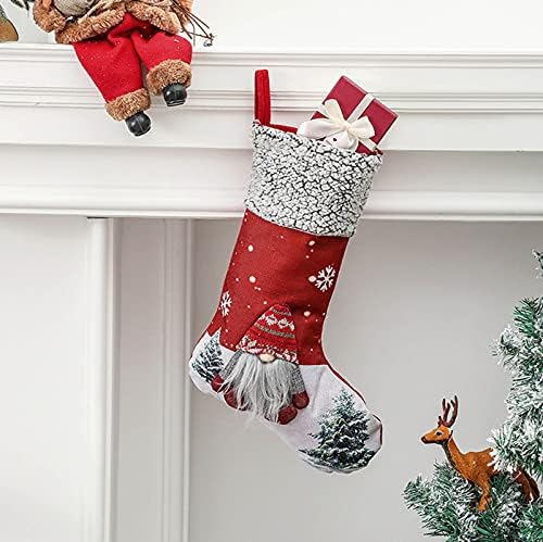 תיקים של iopqo בתפזורת בגודל גדול 100 ציוד לחג המולד גרבי גרביים מתנות לעץ חג המולד אופנה